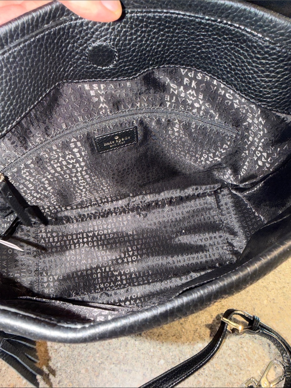 kate spade Chester Street Black Pebbled Leather Bag and wallet - Picture 3 of 7
